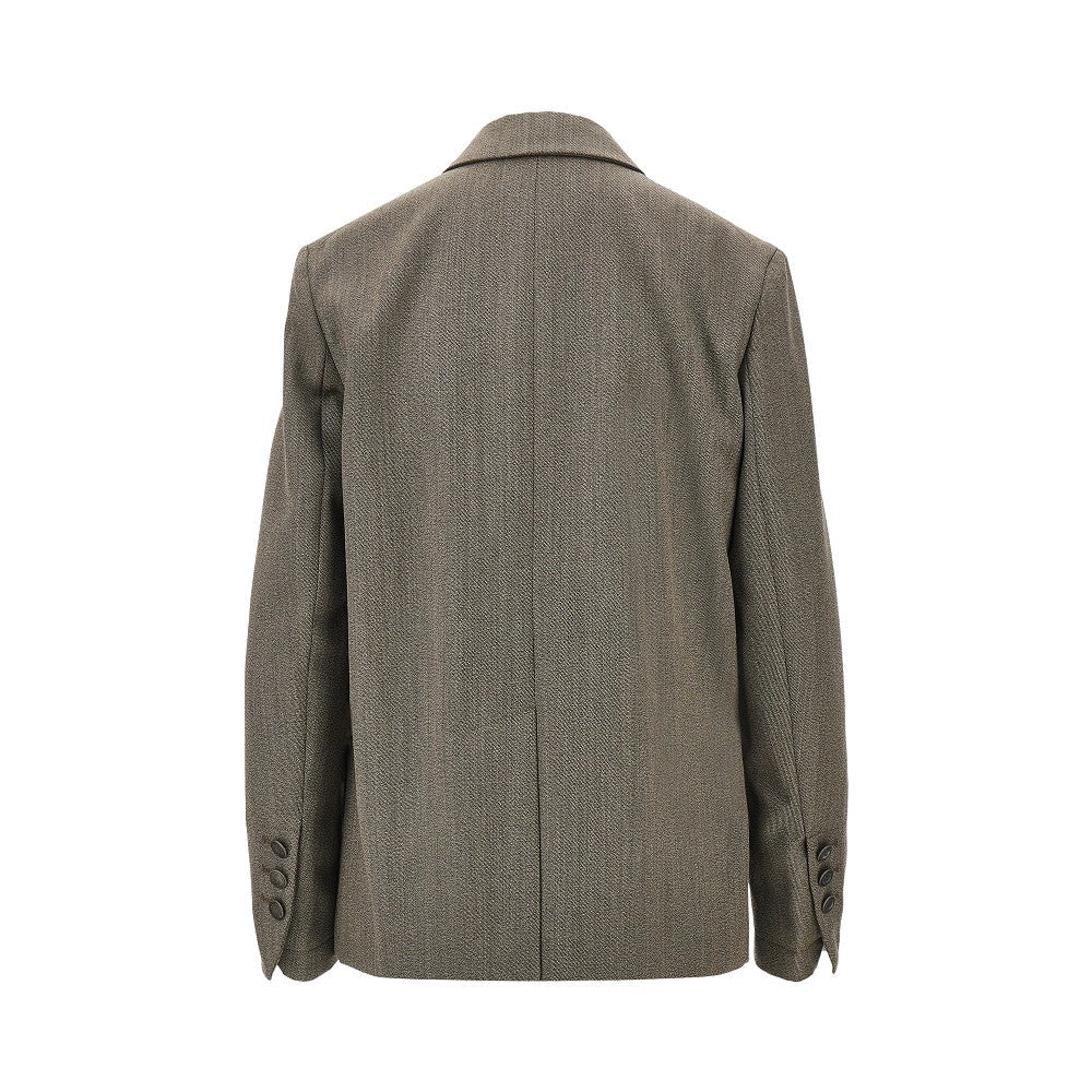 virgin wool double-breasted jacket