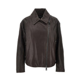EMPORIO ARMANI 40 leather biker jacket