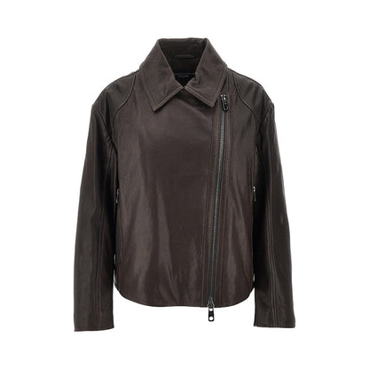EMPORIO ARMANI 40 leather biker jacket