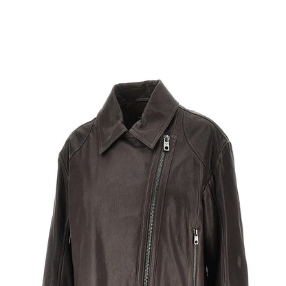 EMPORIO ARMANI 40 leather biker jacket