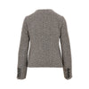 diagonal striped wool-blend jacket