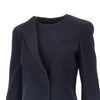 single-breasted canneté wool jacket