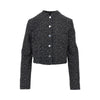 sequinned denim short jacket