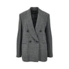 mouliné fabric double-breasted jacket