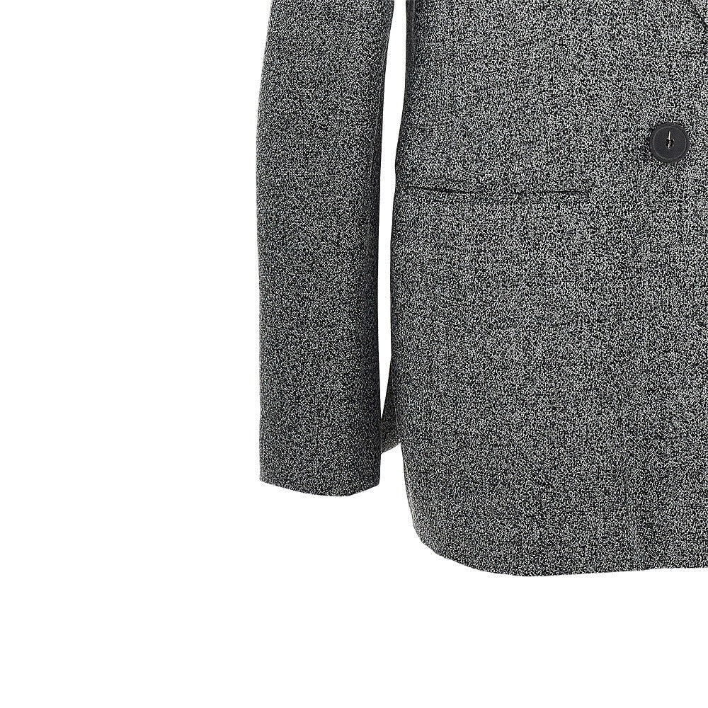 mouliné fabric double-breasted jacket