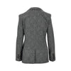 wool-blend single-breasted flannel jacket