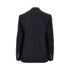 pinstriped wool-blend double-breasted jacket