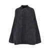 wool-blend reversible oversized jacket