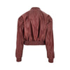 hannan leather bomber jacket