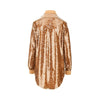 sequinned oversized shirt