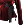 velvet jacket with bow