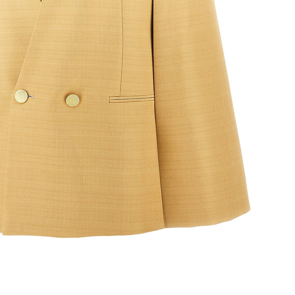 ALBERTA FERRETTI 40 malfilé viscose-blend double-breasted jacket