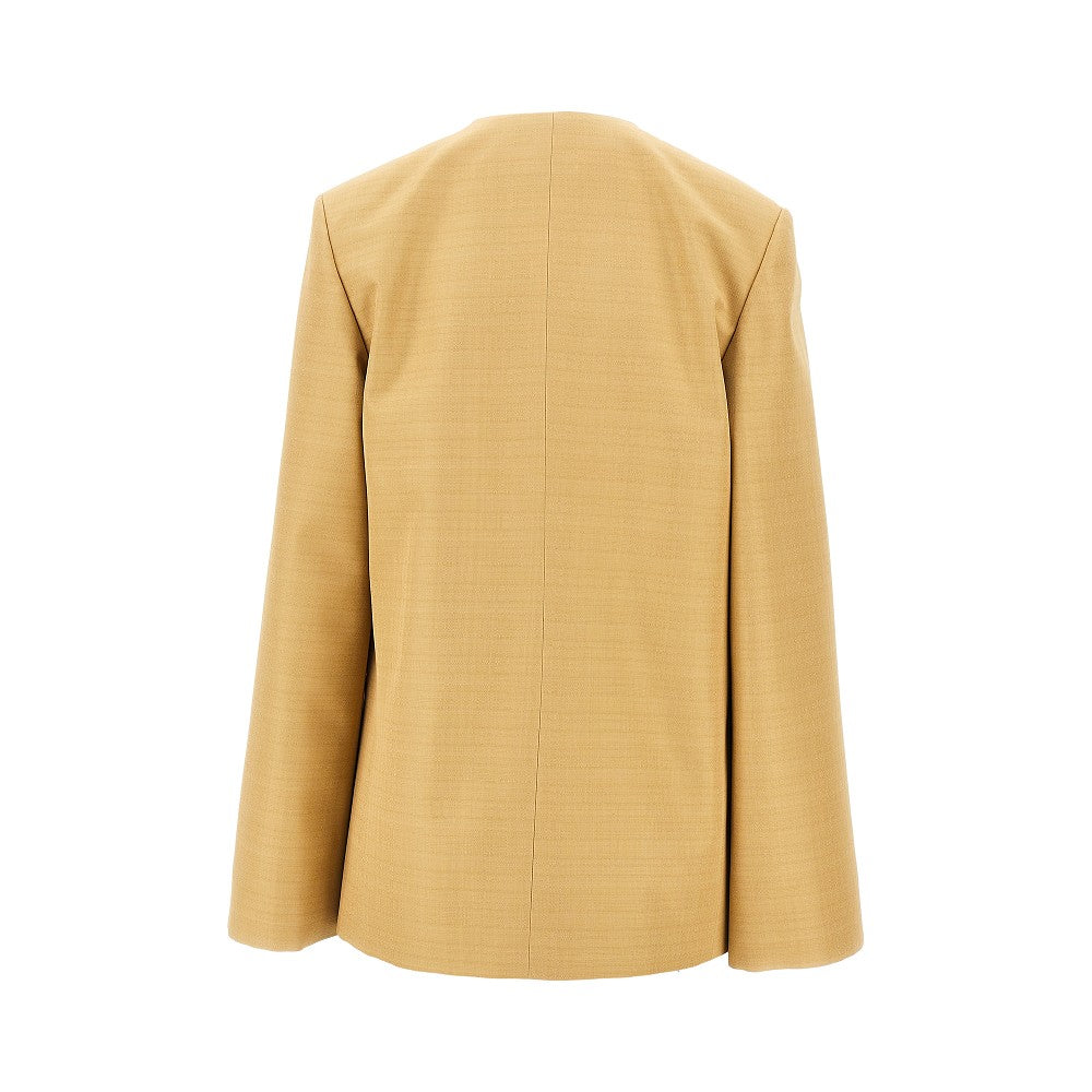 malfilé viscose-blend double-breasted jacket