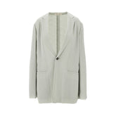 ALBERTA FERRETTI 46 crepe single-breasted jacket