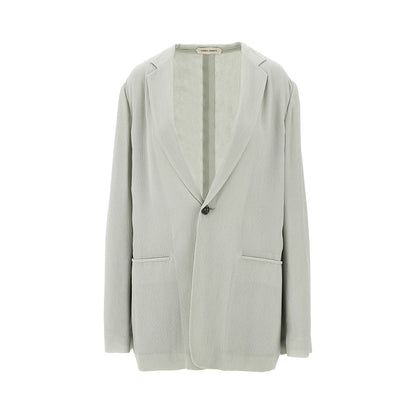 ALBERTA FERRETTI 46 crepe single-breasted jacket