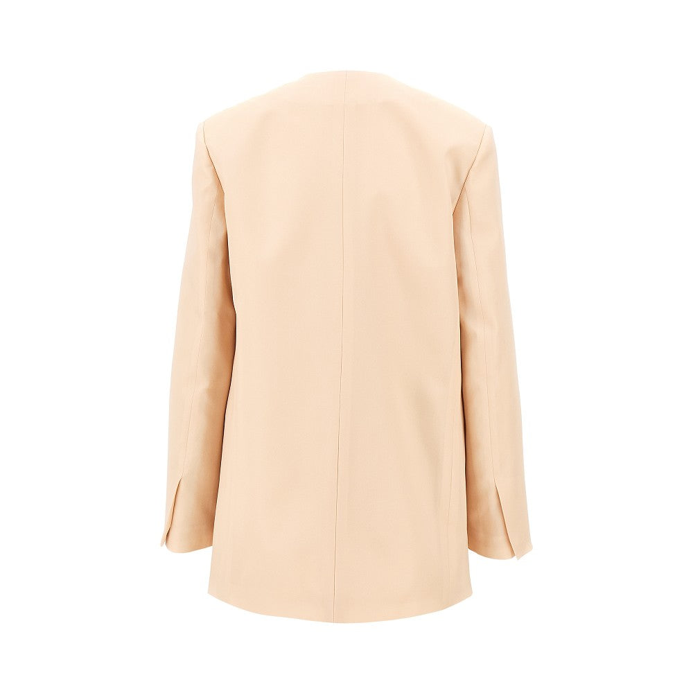 silk organdy double-breasted jacket