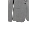pinstriped tailored single-breasted jacket
