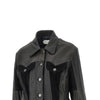 cropped leather jacket
