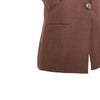 panama fabric sleeveless jacket
