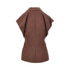 panama fabric sleeveless jacket
