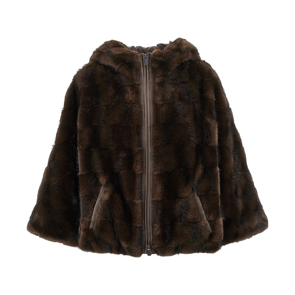 faux fur blouson jacket
