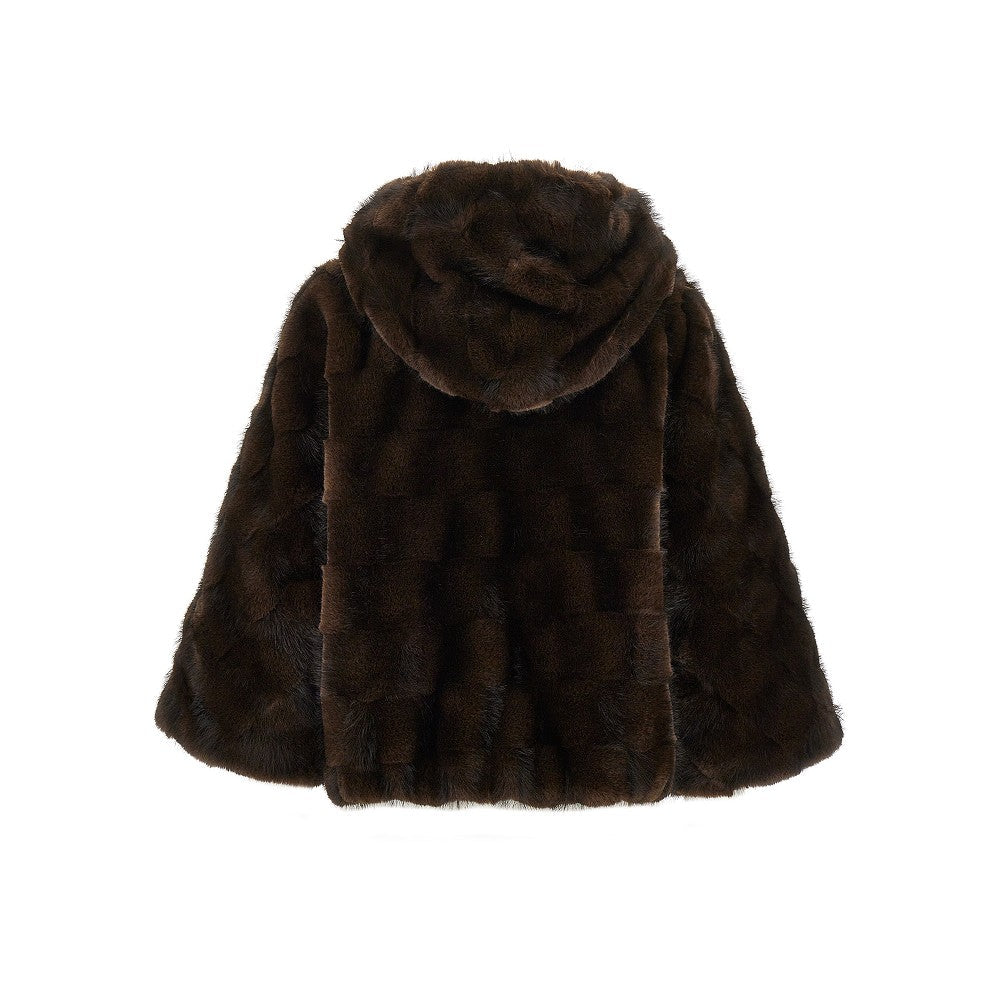 faux fur blouson jacket