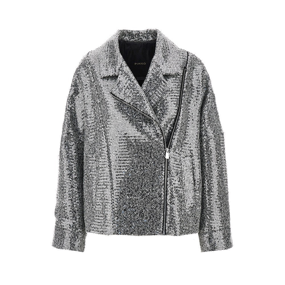 sequinned chevron cloth jacket