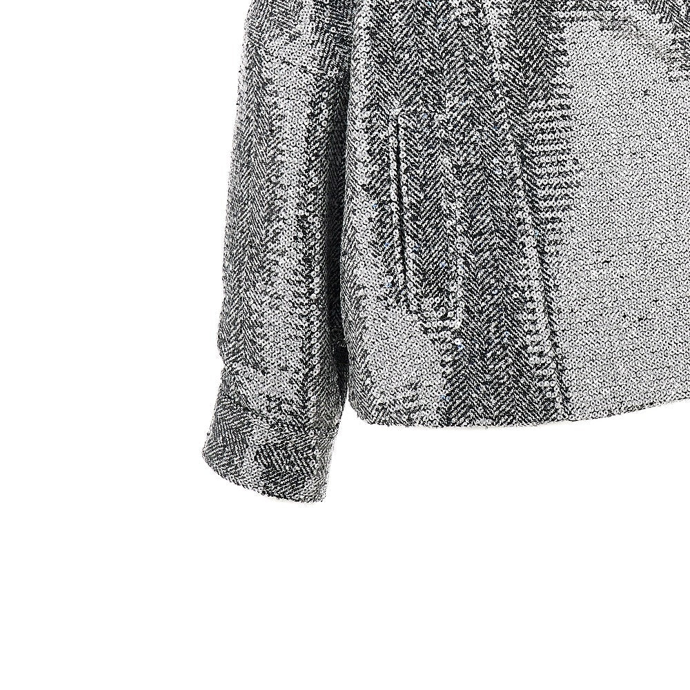 sequinned chevron cloth jacket