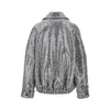 sequinned chevron cloth jacket