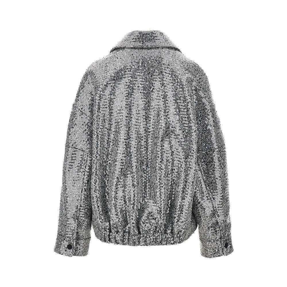 sequinned chevron cloth jacket