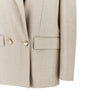 lurex wool-blend double-breasted jacket