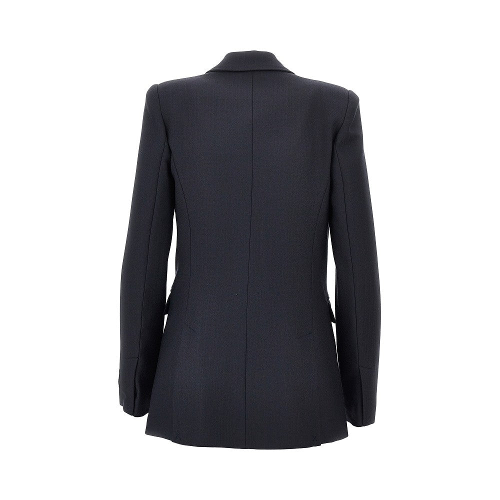 wool-blend double-breasted colsure