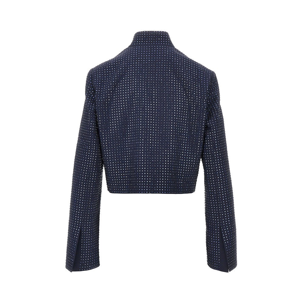 strass-embellished cropped jacket