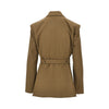 gabardine jacket with belt