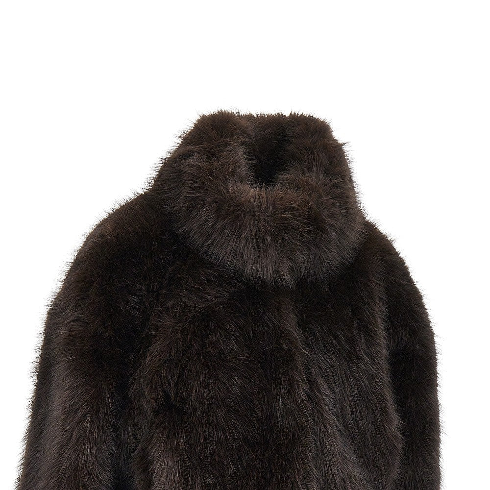 faux fur cropped jacket