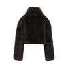 faux fur cropped jacket