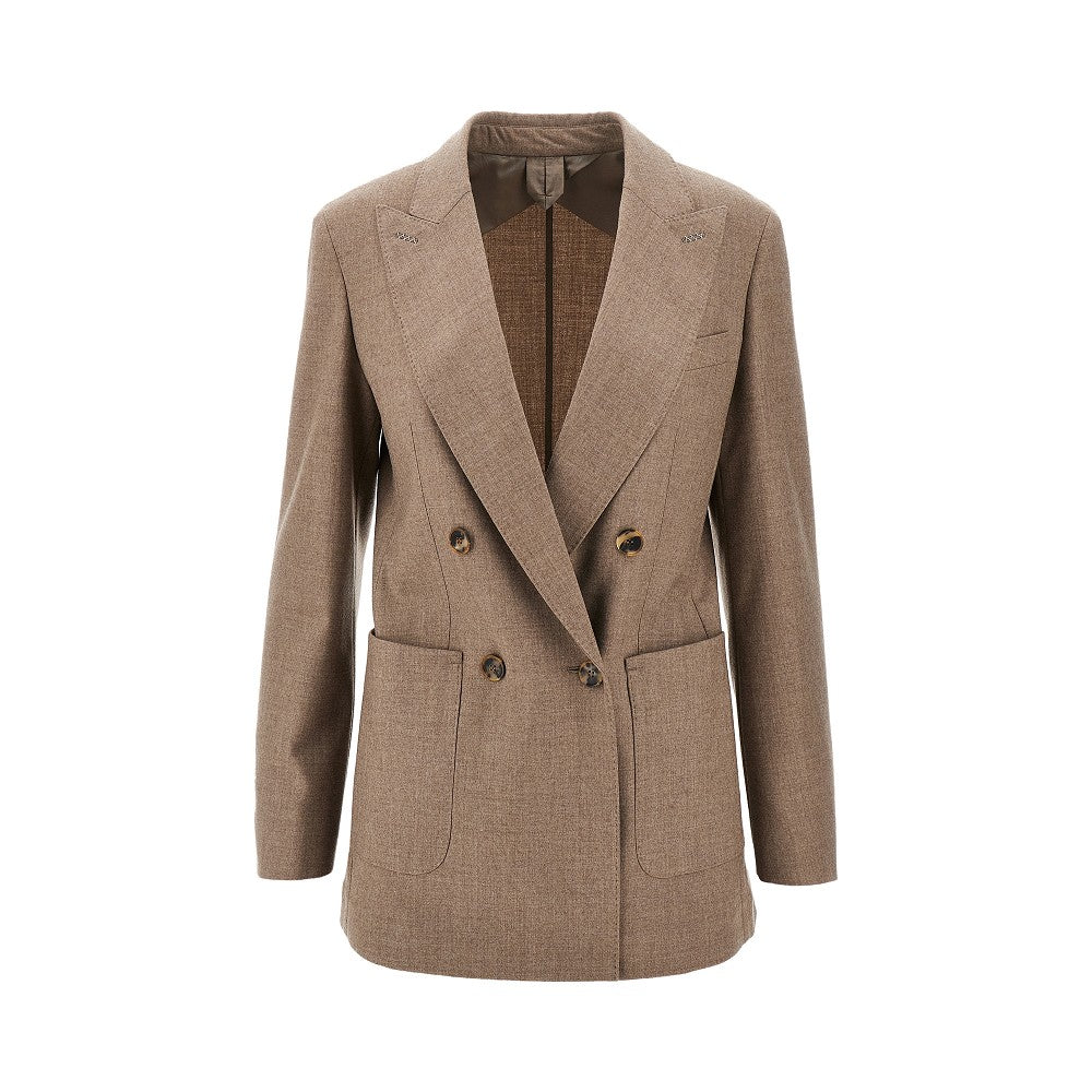 MAX MARA 42 cashmere tailored double-breasted jacket