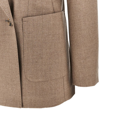 MAX MARA 42 cashmere tailored double-breasted jacket