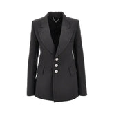 RABANNE 36 single-breasted jacket with jewelled buttons