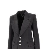 RABANNE 36 single-breasted jacket with jewelled buttons