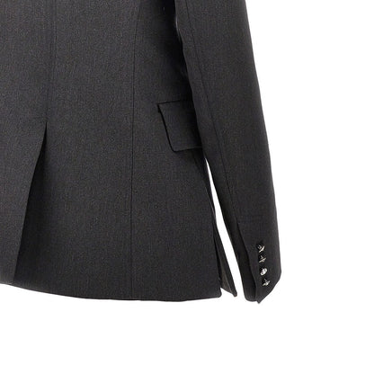 RABANNE 36 single-breasted jacket with jewelled buttons