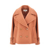 oversized double-breasted wool peacoat