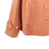 oversized double-breasted wool peacoat