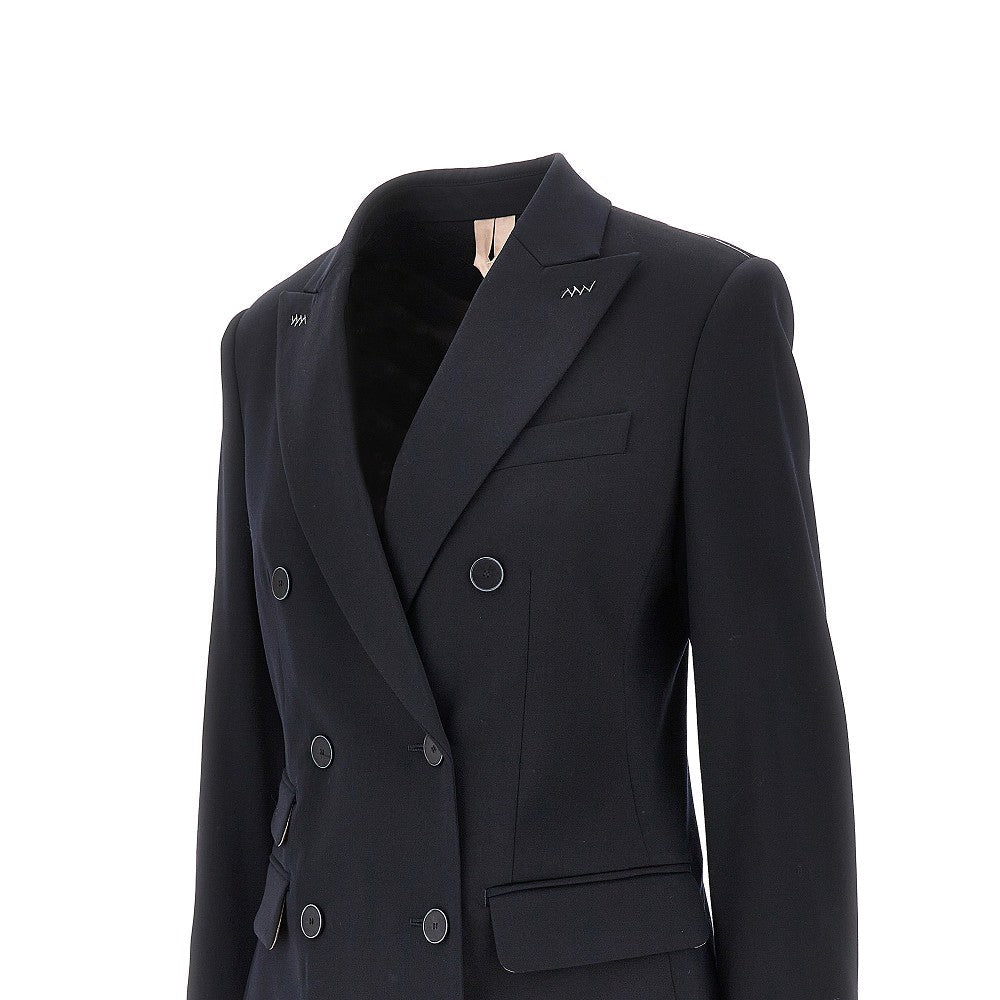 MAX MARA 42 gabardine double-breasted tailored jacket