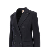 MAX MARA 42 gabardine double-breasted tailored jacket