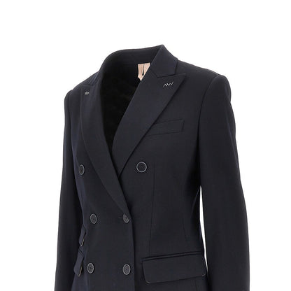 MAX MARA 42 gabardine double-breasted tailored jacket