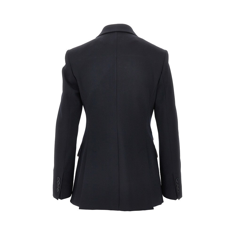 gabardine double-breasted tailored jacket