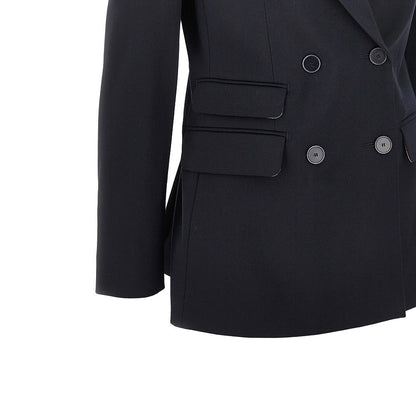 MAX MARA 42 gabardine double-breasted tailored jacket