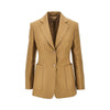 single-breasted linen jacketr