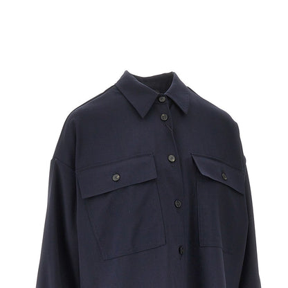 MAX MARA WEEKEND 40 wool canvas overshirt